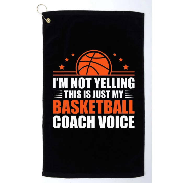 Funny Basketball Coaching For Team Player Sports Platinum Collection Golf Towel