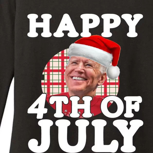 Funny Biden Christmas Xmas Happy Fourth Of July Republican Gift Womens CVC Long Sleeve Shirt