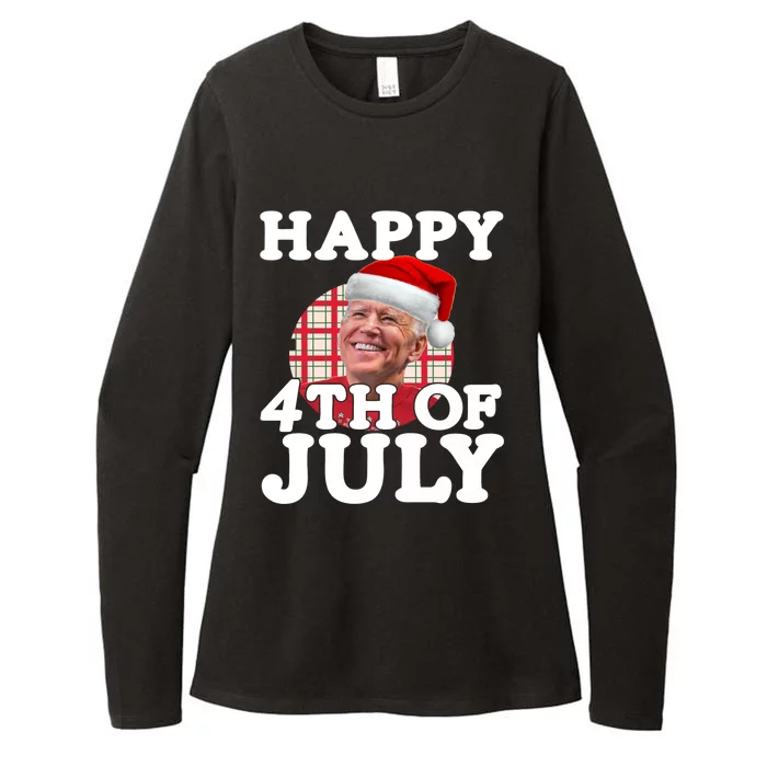 Funny Biden Christmas Xmas Happy Fourth Of July Republican Gift Womens CVC Long Sleeve Shirt