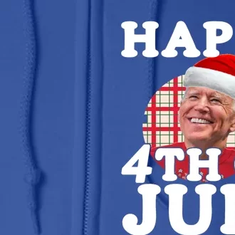 Funny Biden Christmas Xmas Happy Fourth Of July Republican Gift Full Zip Hoodie