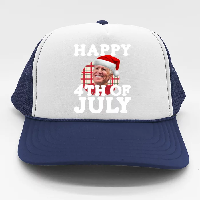 Funny Biden Christmas Xmas Happy Fourth Of July Republican Gift Trucker Hat