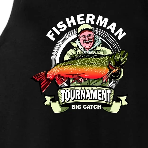 Fisherman Big Catch Tournament Ladies Tri-Blend Wicking Tank