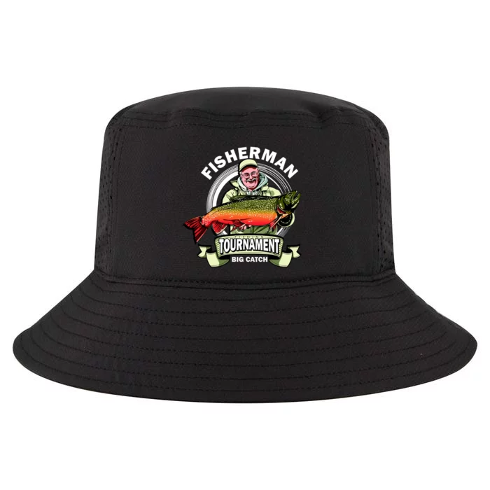 Fisherman Big Catch Tournament Cool Comfort Performance Bucket Hat