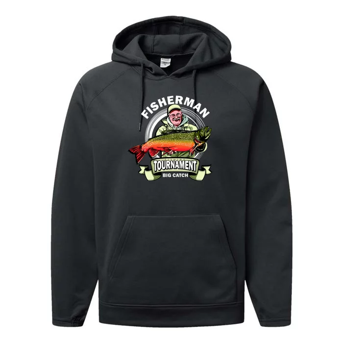 Fisherman Big Catch Tournament Performance Fleece Hoodie