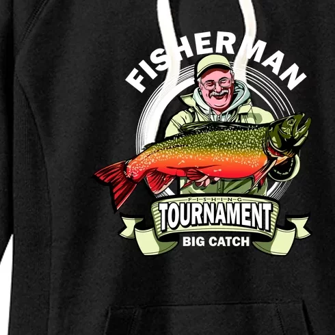 Fisherman Big Catch Tournament Women's Fleece Hoodie