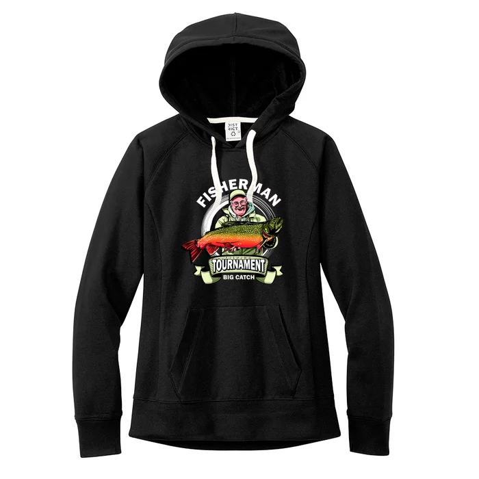 Fisherman Big Catch Tournament Women's Fleece Hoodie