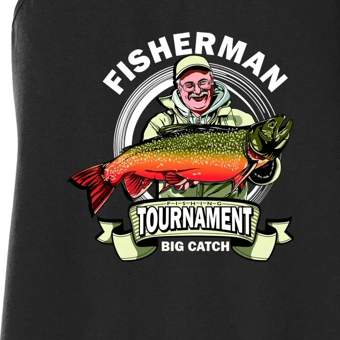 Fisherman Big Catch Tournament Women's Racerback Tank