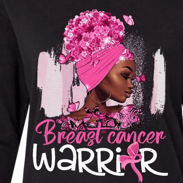 Fighting Breast Cancer Warrior Messy Bun Wear Pink Womens Cotton Relaxed Long Sleeve T-Shirt