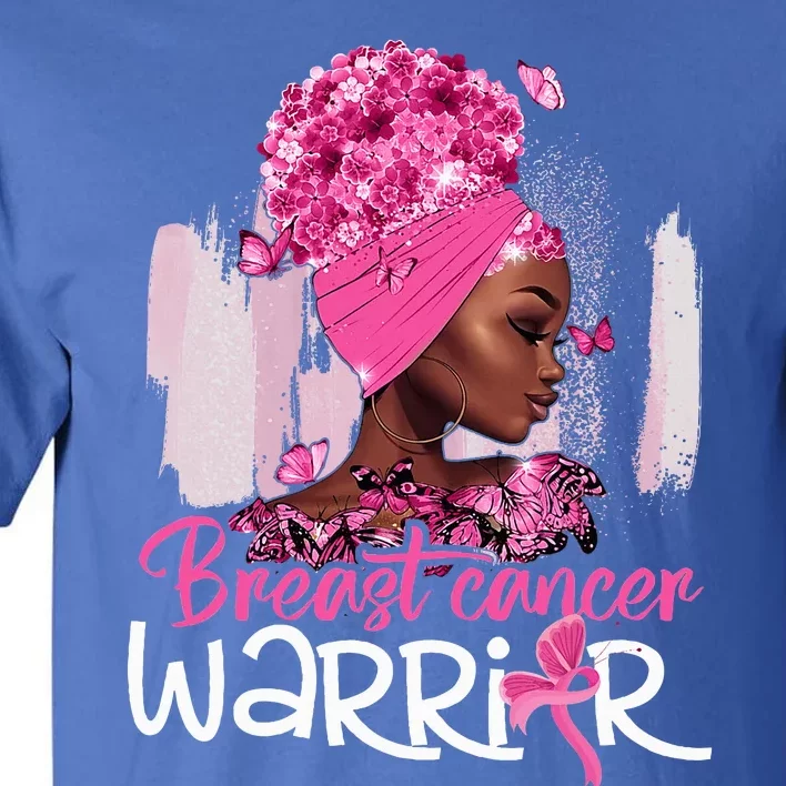 Fighting Breast Cancer Warrior Messy Bun Wear Pink Tall T-Shirt