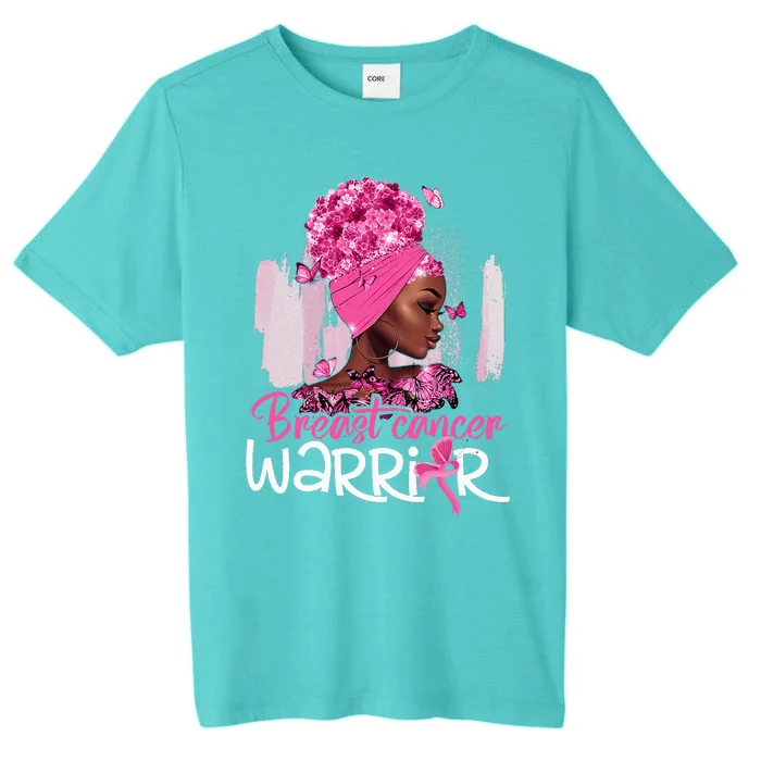 Fighting Breast Cancer Warrior Messy Bun Wear Pink ChromaSoft Performance T-Shirt