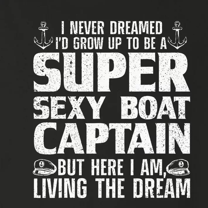 Funny Boat Captain Design For Men Women Boating Boat Captain Toddler Long Sleeve Shirt