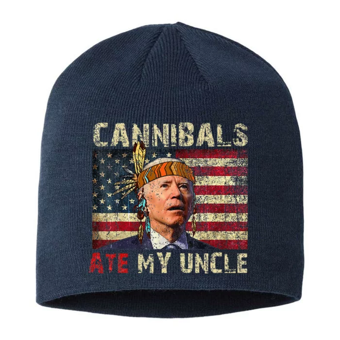 Funny Biden Cannibals Ate My Uncle 8 1/2in Sustainable Knit Beanie