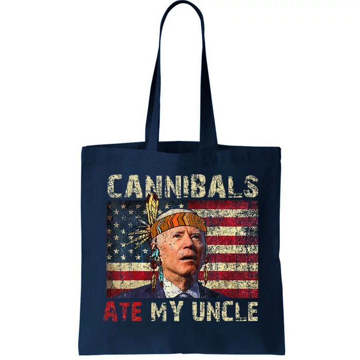 Funny Biden Cannibals Ate My Uncle Tote Bag