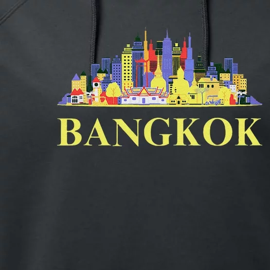 Funny Bangkok City Thailand Art Travel Souvenirs Gifts Performance Fleece Hoodie