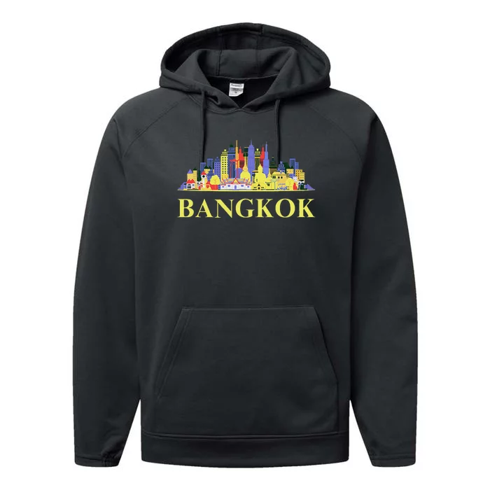 Funny Bangkok City Thailand Art Travel Souvenirs Gifts Performance Fleece Hoodie