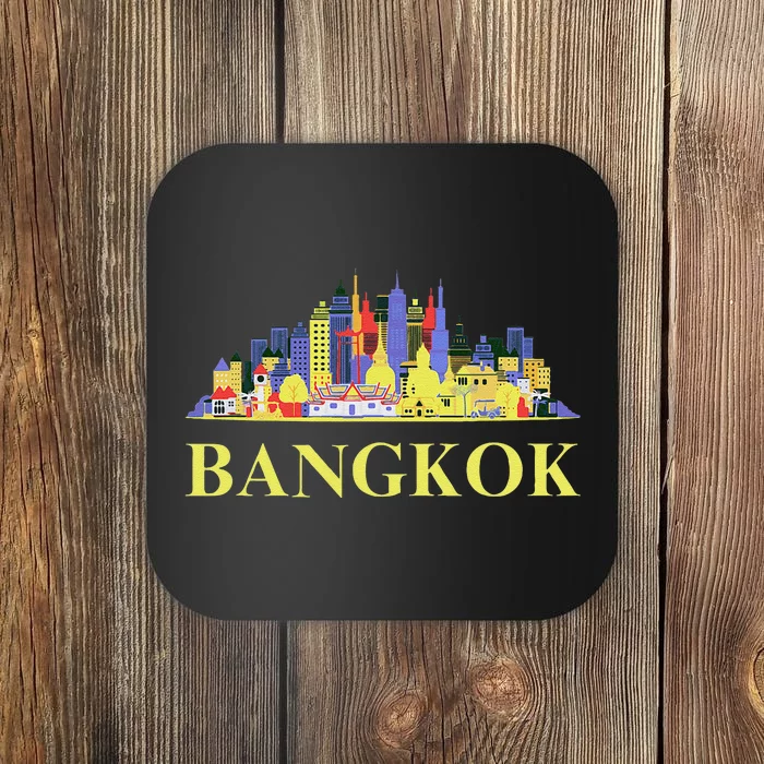 Funny Bangkok City Thailand Art Travel Souvenirs Gifts Coaster