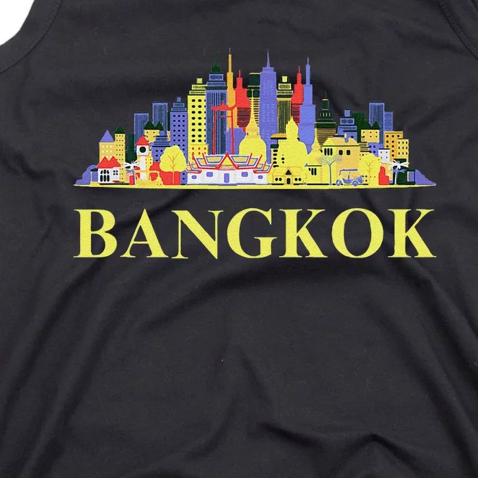 Funny Bangkok City Thailand Art Travel Souvenirs Gifts Tank Top