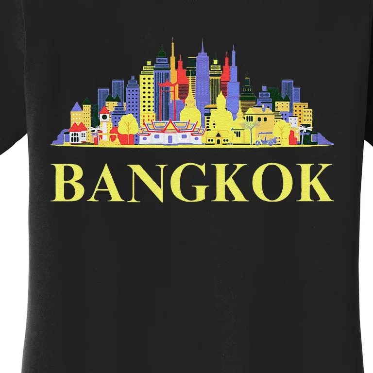 Funny Bangkok City Thailand Art Travel Souvenirs Gifts Women's T-Shirt