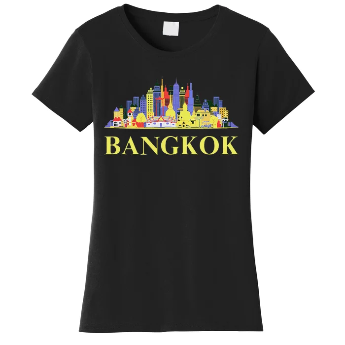 Funny Bangkok City Thailand Art Travel Souvenirs Gifts Women's T-Shirt