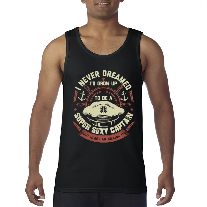 Funny Boat Captain Boating Funny Boat Lover Tank Top