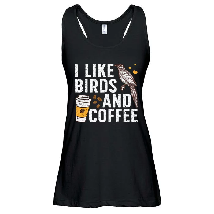 Funny Birds Coffee Design For Men Women Bird Lover Coffee Ladies Essential Flowy Tank