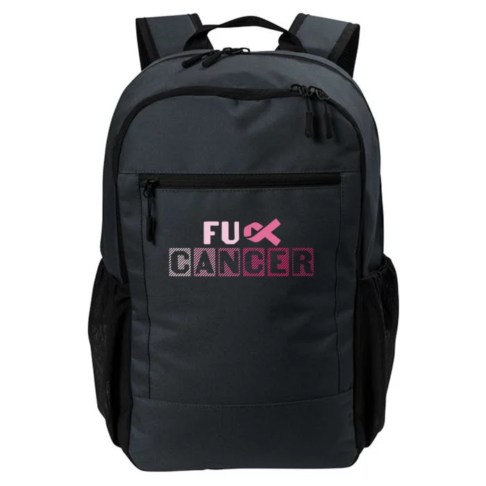 Fuck Breast Cancer Awareness Cancer Survivor Daily Commute Backpack