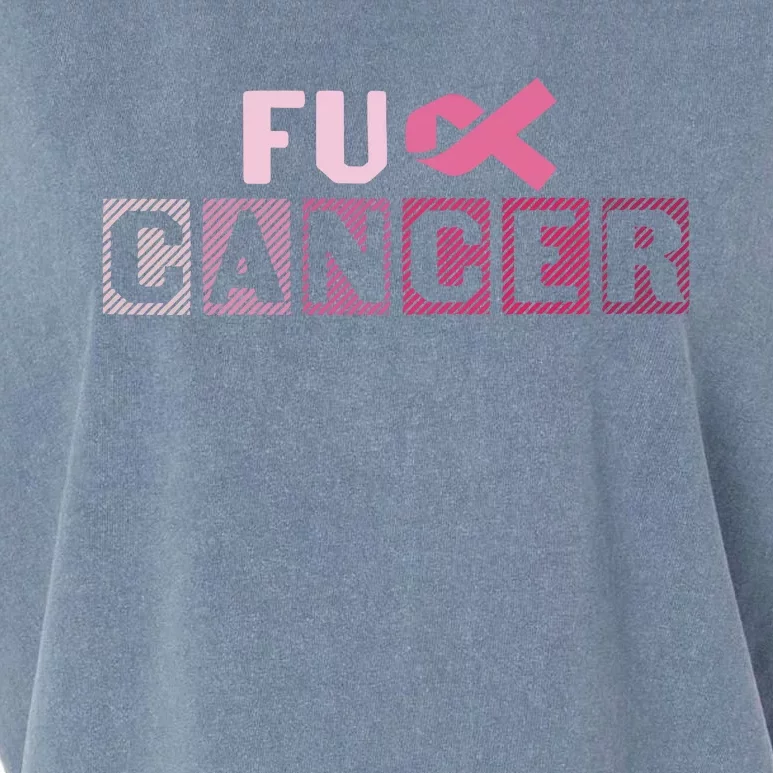 Fuck Breast Cancer Awareness Cancer Survivor Garment-Dyed Women's Muscle Tee