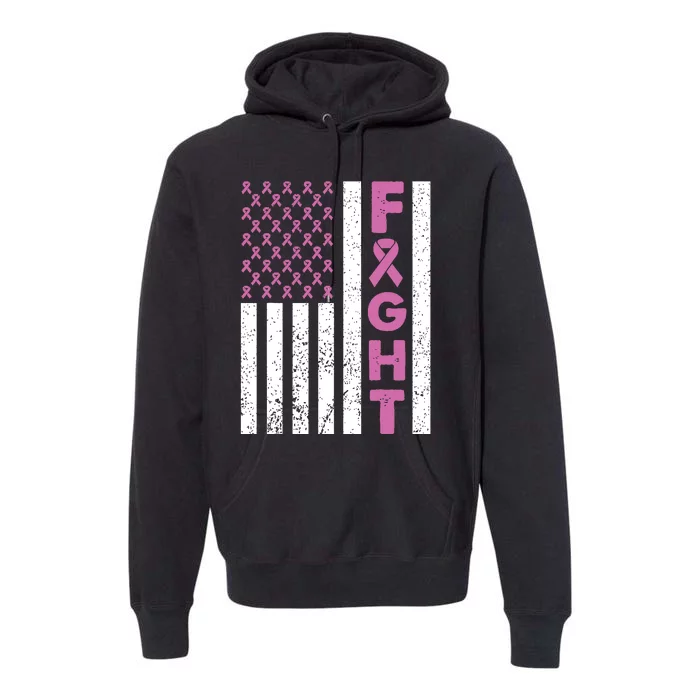 Fight Breast Cancer Breast Cancer Awareness Items Premium Hoodie