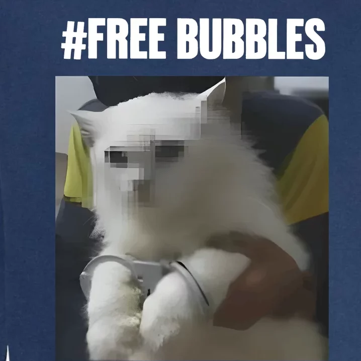 Free Bubbles Cat Garment-Dyed Sweatshirt