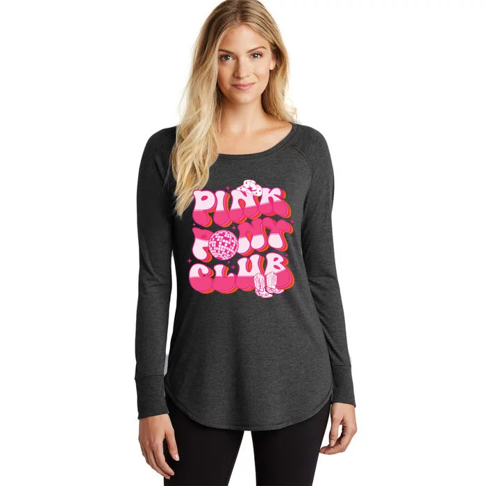 Funny Babe Cute Pony Club 2024 For Birthday Girl Gifts Women's Perfect Tri Tunic Long Sleeve Shirt