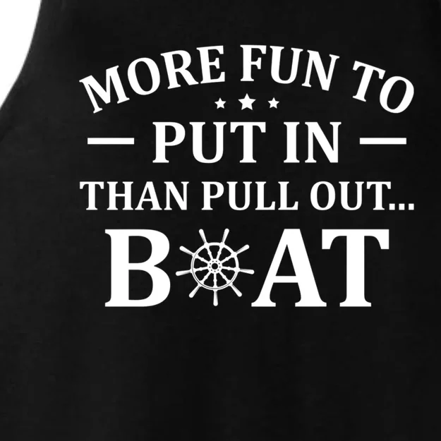 Funny Boat Captain Docking On Boating Outfit Boat Lover Ladies Tri-Blend Wicking Tank