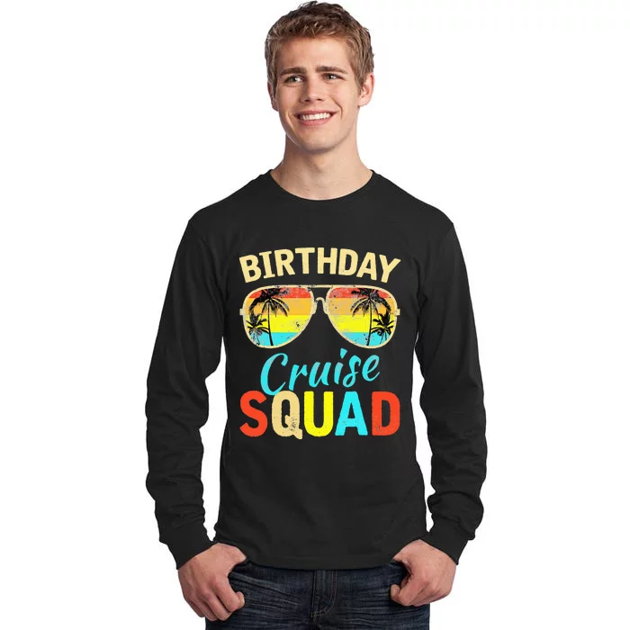 funny Birthday Cruise Squad Cruising Vacation Tall Long Sleeve T-Shirt