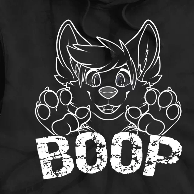 Fursuit BOOP Cute Puppy Dog Furry Fandom Saying Tie Dye Hoodie