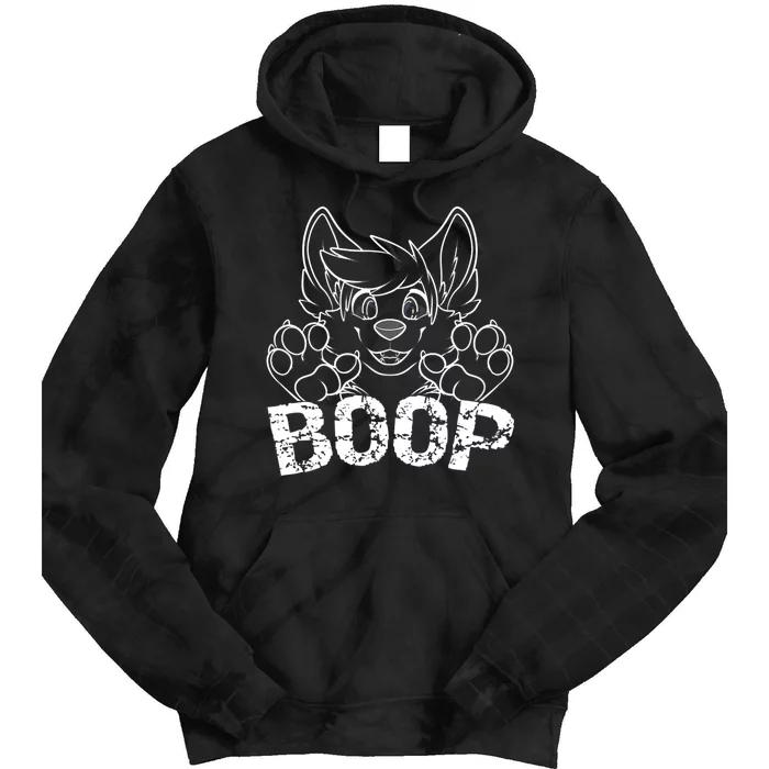 Fursuit BOOP Cute Puppy Dog Furry Fandom Saying Tie Dye Hoodie