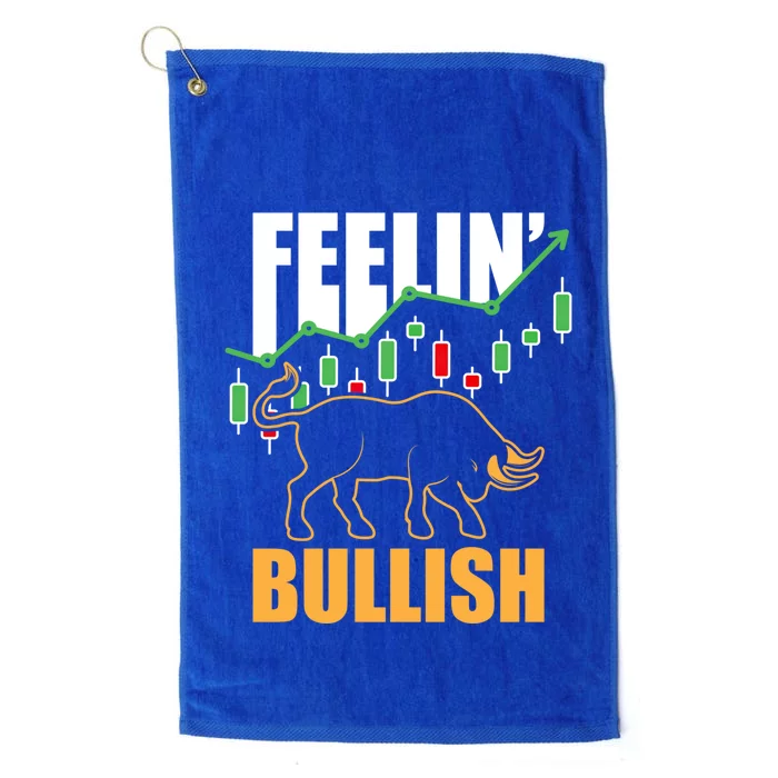 Feelin Bullish Cryptocurrency Blockchain Trader Crypto Gift Platinum Collection Golf Towel