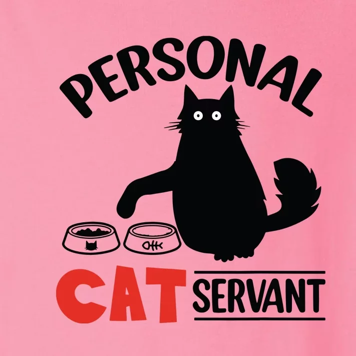 Funny Black Cat Personal Cat Servant Toddler Long Sleeve Shirt