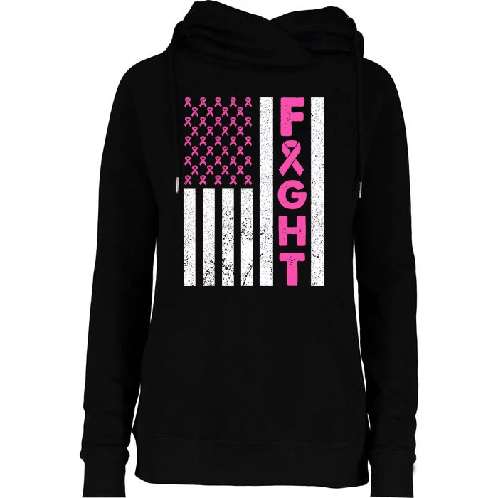 Fight Breast Cancer Breast Cancer Awareness Items Womens Funnel Neck Pullover Hood