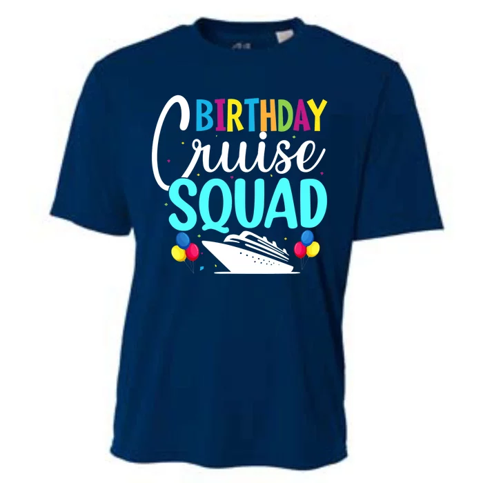 Funny Birthday Cruise Squad Cruising Ship Vacation Party Cooling Performance Crew T-Shirt