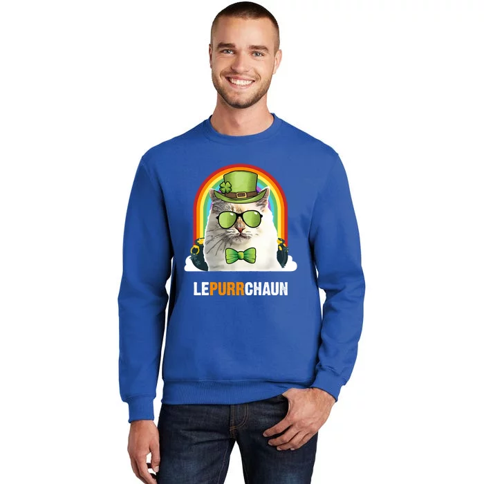 Funny Bir Cat Lepurrchaun St Patricks Day Gift Sweatshirt