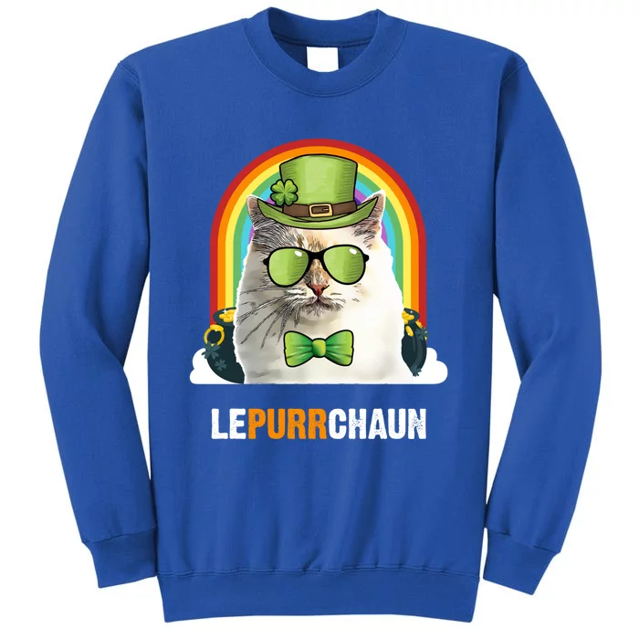 Funny Bir Cat Lepurrchaun St Patricks Day Gift Sweatshirt