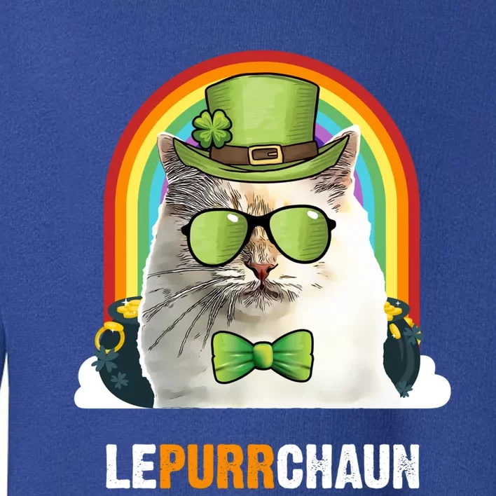 Funny Bir Cat Lepurrchaun St Patricks Day Gift Toddler Sweatshirt