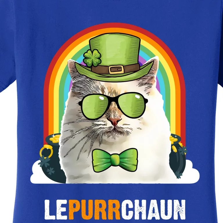 Funny Bir Cat Lepurrchaun St Patricks Day Gift Women's T-Shirt