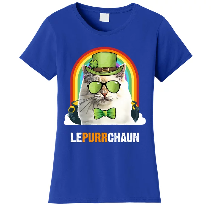 Funny Bir Cat Lepurrchaun St Patricks Day Gift Women's T-Shirt