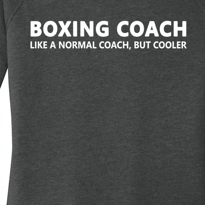 Funny Boxing Coach Definition Boxing Coach Cute Gift Women's Perfect Tri Tunic Long Sleeve Shirt