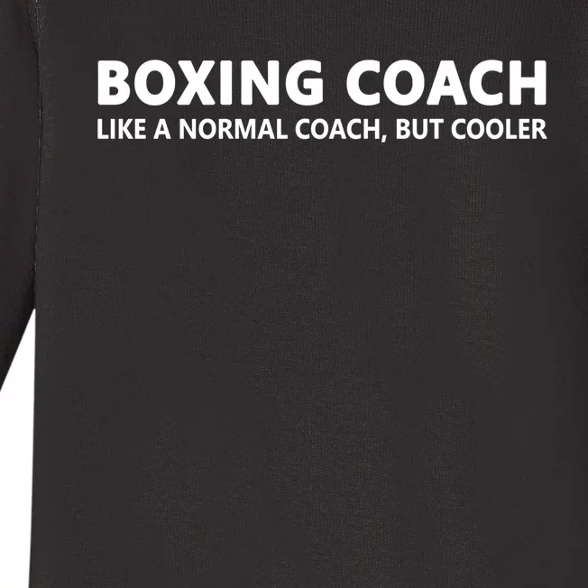 Funny Boxing Coach Definition Boxing Coach Cute Gift Baby Long Sleeve Bodysuit