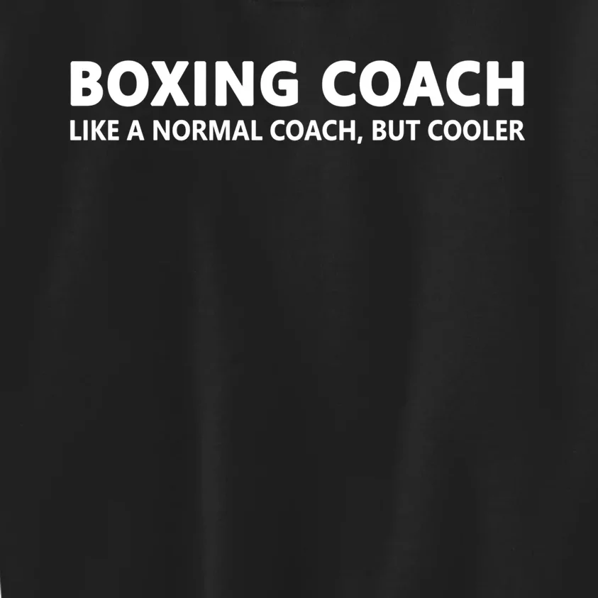 Funny Boxing Coach Definition Boxing Coach Cute Gift Kids Sweatshirt