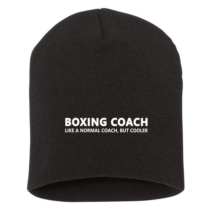 Funny Boxing Coach Definition Boxing Coach Cute Gift Short Acrylic Beanie