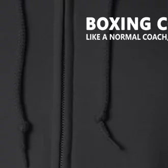 Funny Boxing Coach Definition Boxing Coach Cute Gift Full Zip Hoodie