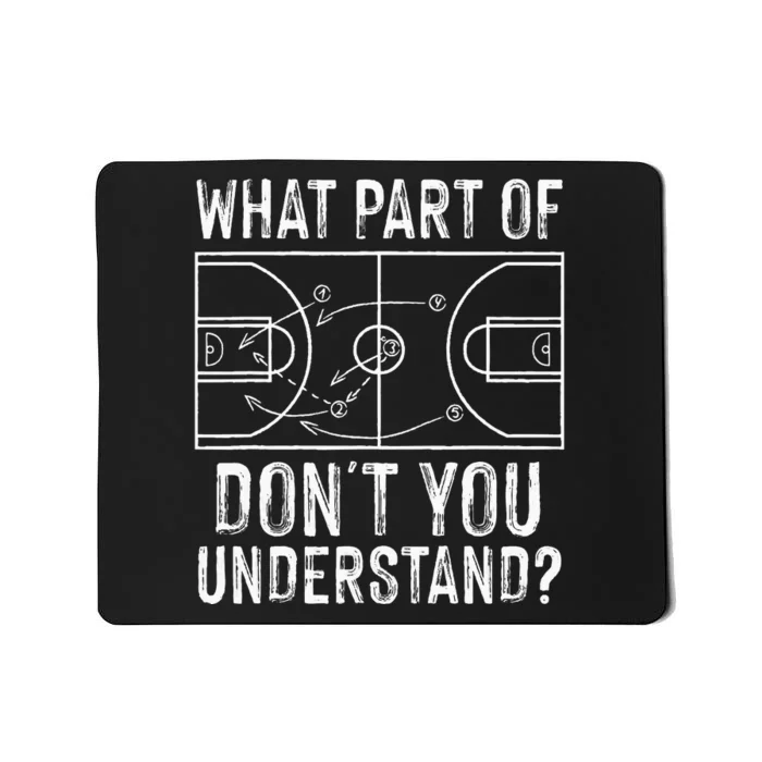 Funny Basketball Coach Design  Ball Game Trainers Mousepad