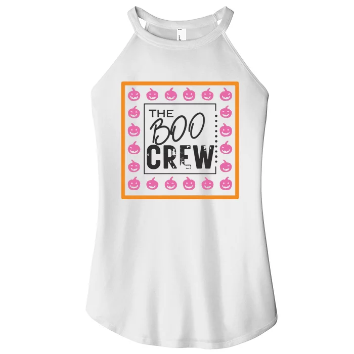 Falloween Boo Crew Women’s Perfect Tri Rocker Tank